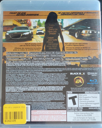 Need For Speed: Undercover (CIB) – Sony PlayStation 3 PS3 – Clean Disc