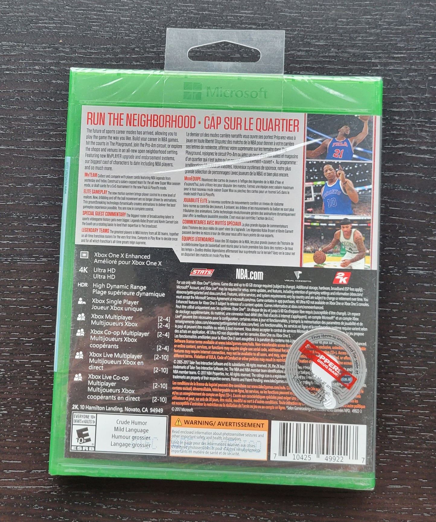 NBA 2K18 Microsoft Xbox One 2018 Capcom - Brand New Factory SEALED