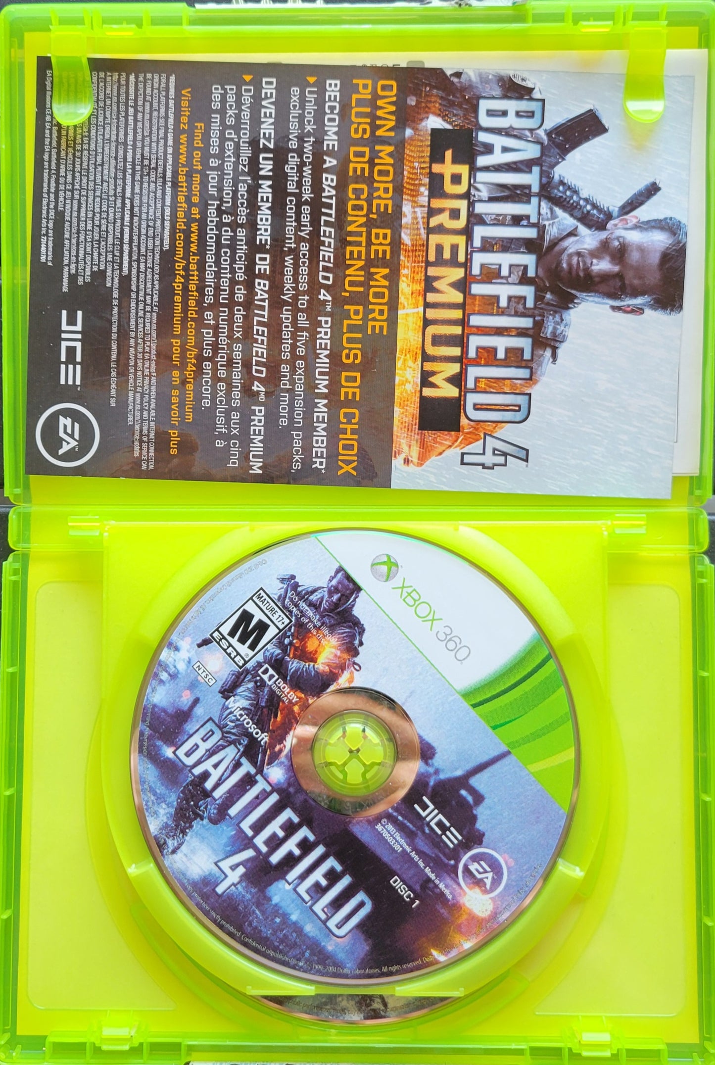 BATTLEFIELD 4 - Microsoft XBOX - CIB Pre-Owned Great Shape Tested & Working