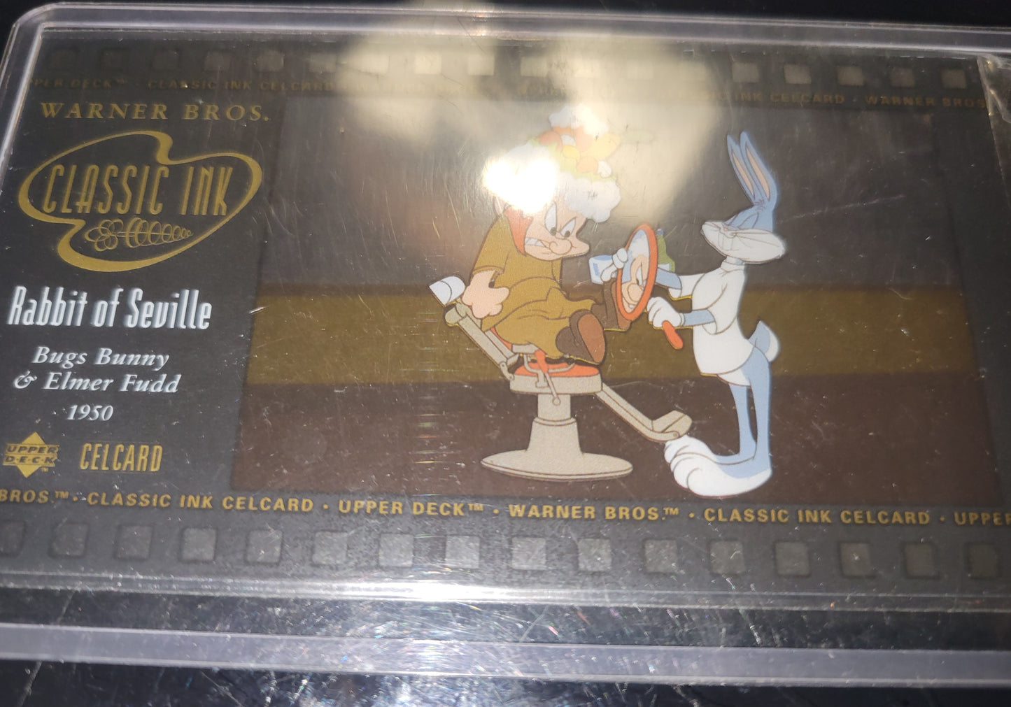 1996 Warner Bros Bugs Bunny & Elmer Fudd 1950 CELL CARD UD Upper Deck