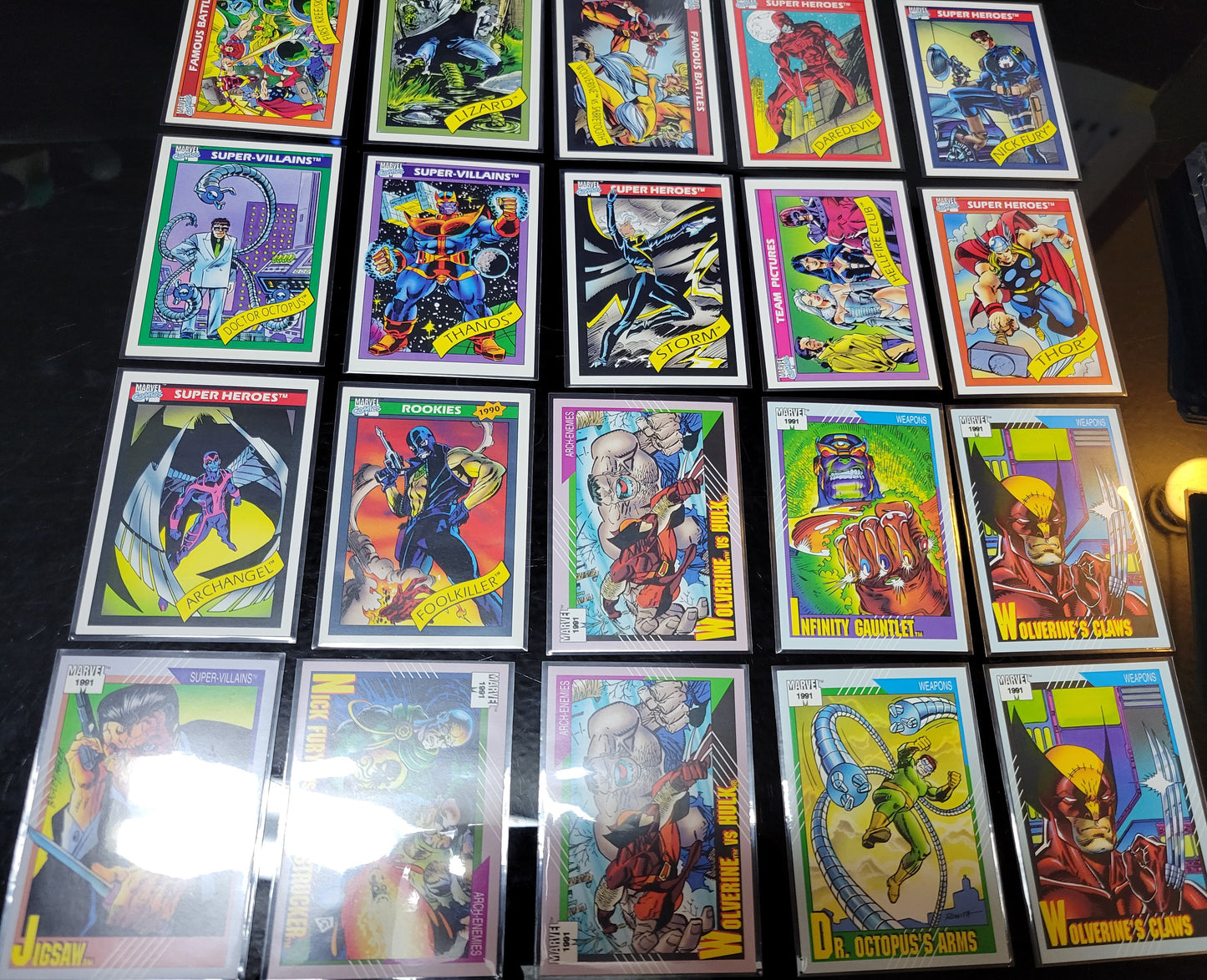 Assorted 25 2nd EDITION Marvel Cards 90 91 Super Rare Base Set Spider-Man Second Time Ever Seen On Cards!