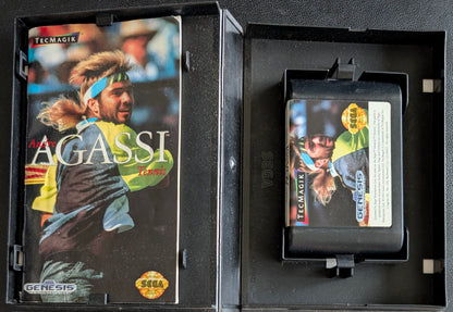 AGASSI Tennis - Boxed CIB (Sega Genesis) | 1993 | Sports / Tennis