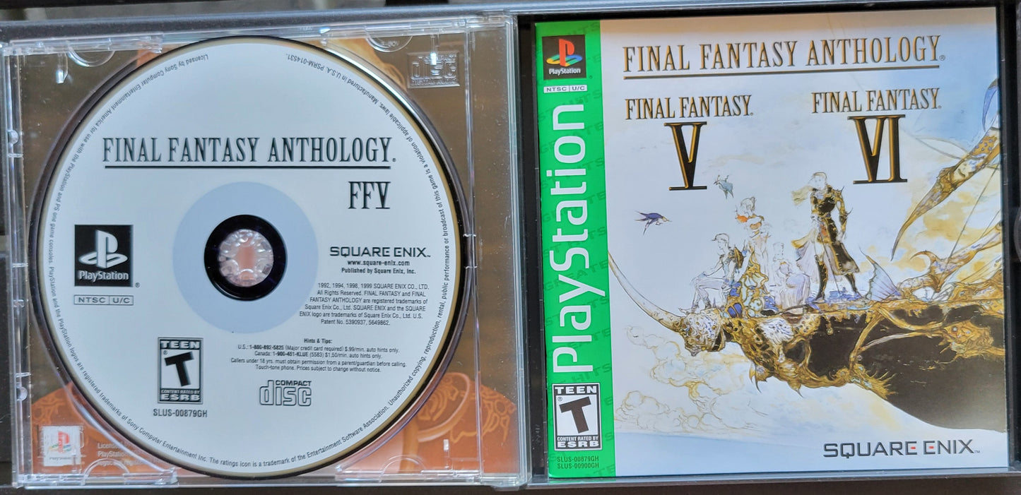 Authentic Final Fantasy: ANTHOLOGY  COLLECTOR'S Package - Sony PlayStation 1 PS1 Complete in Box (CIB) - Great Condition