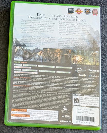 The Elder Scrolls V: Skyrim (2011) - CIB Xbox 360 | RE-Sealed