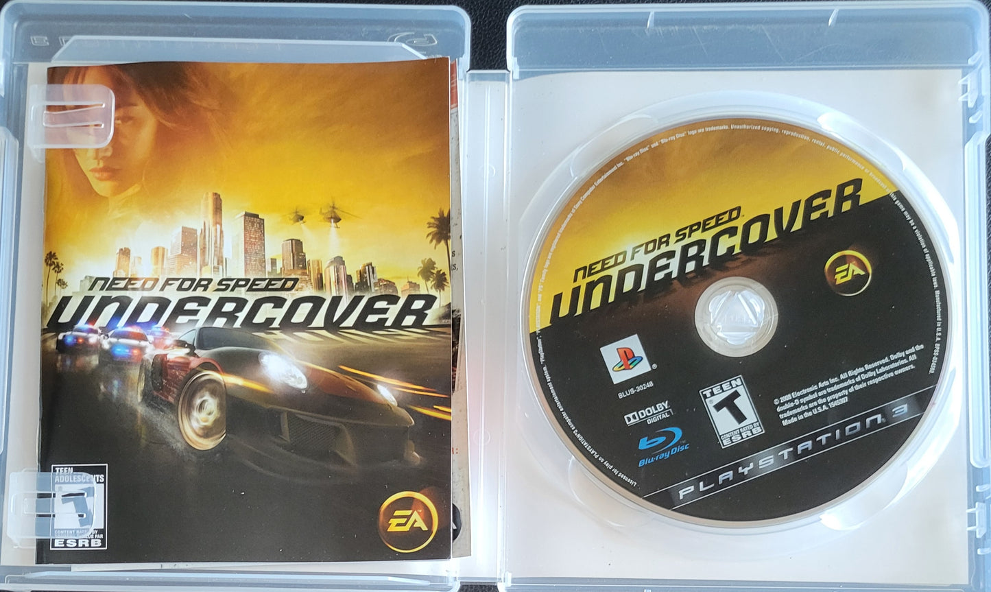 Need For Speed: Undercover (CIB) – Sony PlayStation 3 PS3 – Clean Disc
