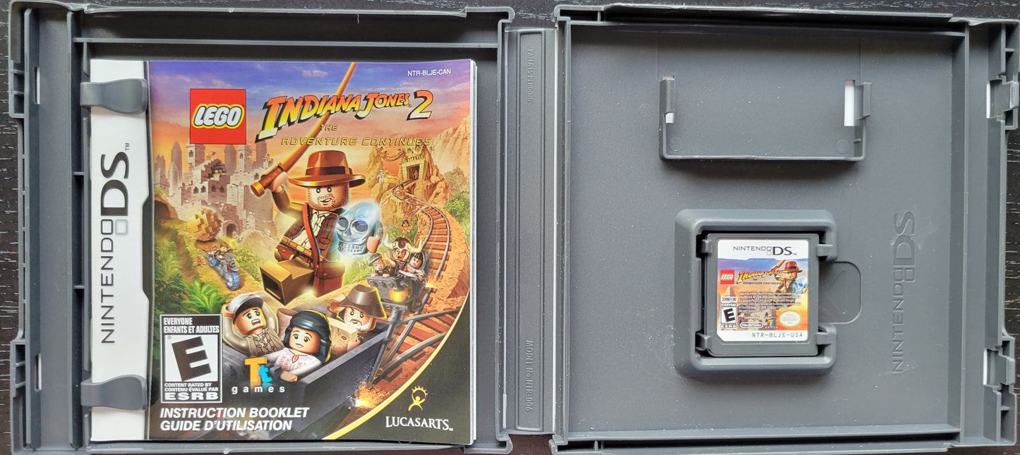 Indiana Jones 2: The Adventure Continues - Nintendo DS - Handheld Console NTSC Cartridge Only Tested & Working