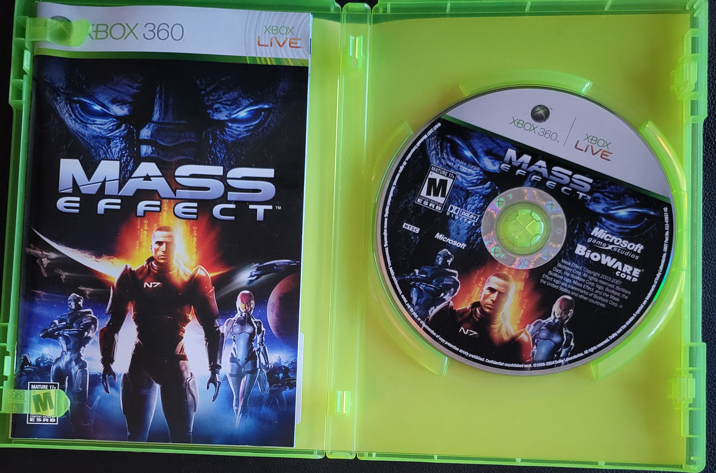 MASS EFFECT - Microsoft XBOX 360 - CIB Pre-Owned Great Shape Tested & Working