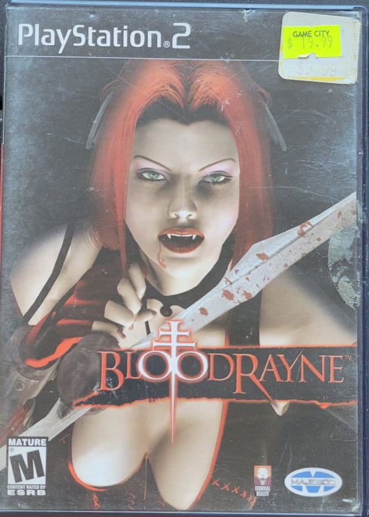 BLOODRAYNE - Sony PlayStation 2 PS2 Pre-Owned Great Shape! *Hard To Find* Tested & Working