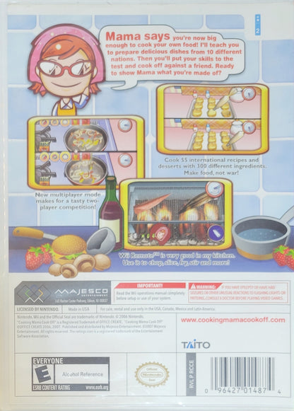 Cooking Mama Cook Off – 2007 Nintendo Wii CIB Re-Sealed Clean Disc