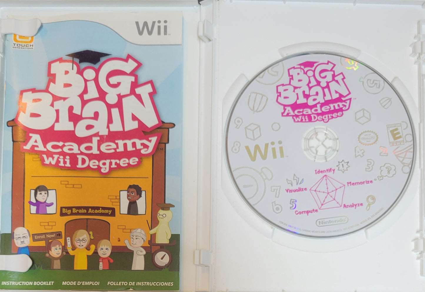 Big Brain Academy: Wii Degree – 2007 Nintendo Wii CIB – RE-SEALED + Clean Disc
