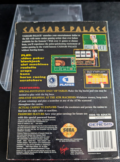 Caesars Palace - Boxed (Sega Genesis) | 1990 | Hang Tab
