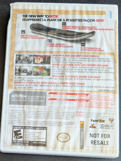 Tony Hawk: RIDE (2009) - CIB Nintendo Wii | RE-Sealed