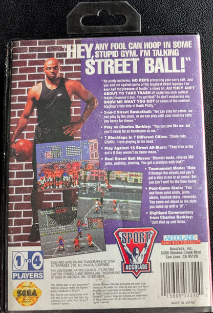 Barkley Shut Up and Jam! - Boxed CIB Hang Tab (Sega Genesis) | 1994 | Sports