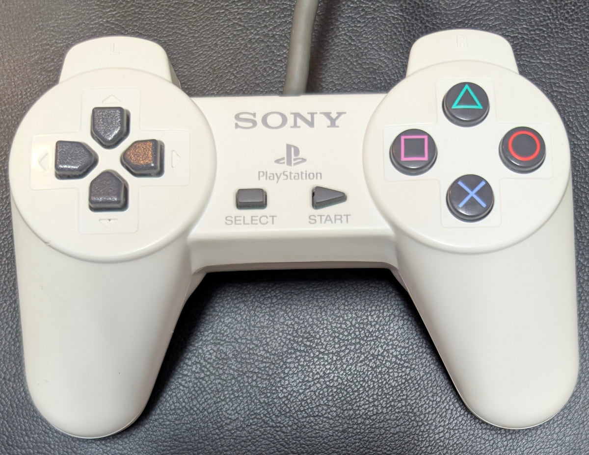 Sony PlayStation PS1 Controller SCPH-1080 UW (1994) | White | Complete in Box (CIB) | Open Box | Rare