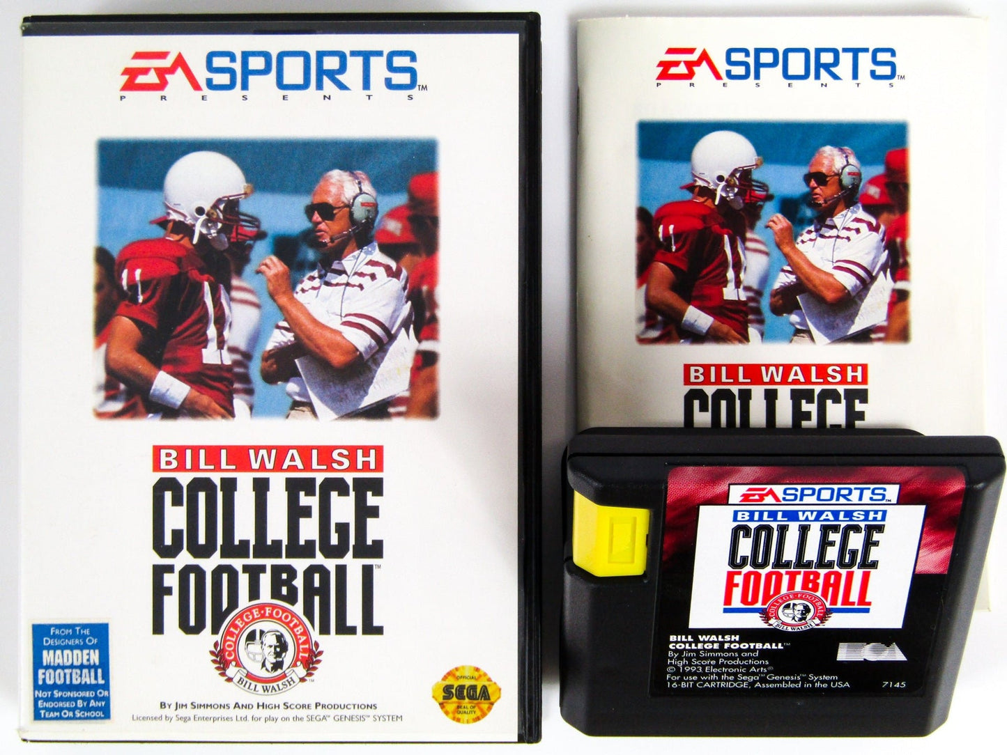 Bill Walsh College Football - Boxed CIB (Sega Genesis) | 1993 | Sports / Football