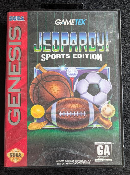 Jeopardy! Sports Edition - Boxed CIB (Sega Genesis) | 1994 | Trivia / Sports