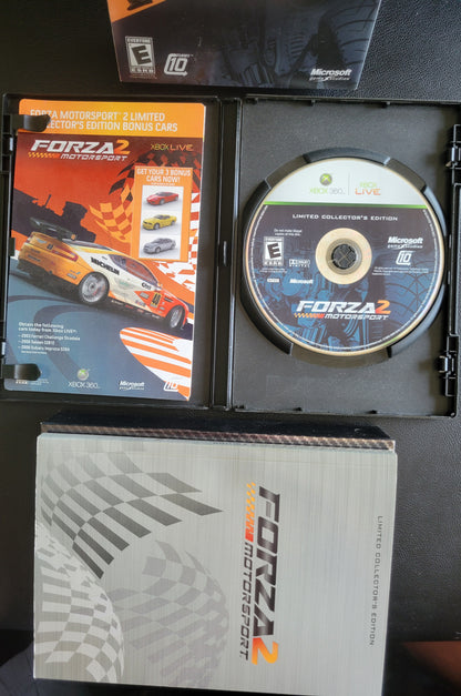 Forza Motorsport 2 Limited Collectors Edition - (CIB) - Microsoft XBOX 360 - Pre-Owned Like New CLEAN DISC