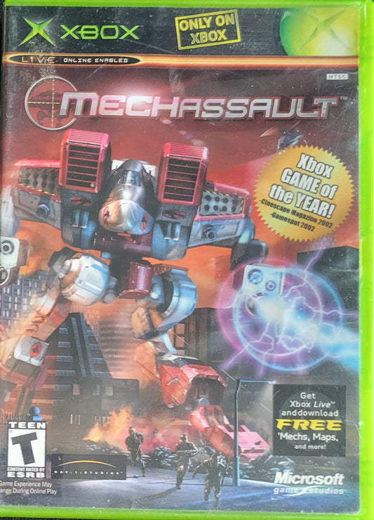 MechAssault - (CIB) OG Microsoft XBOX  Pre-Owned Great Shape Tested & Working CLEAN DISC