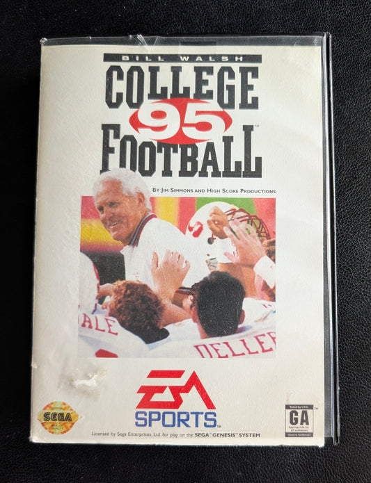 Bill Walsh College Football '95 - Boxed CIB (Sega Genesis) | 1994 | Sports / Football