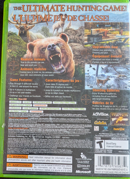 Cabela's Big Game Hunter 2012 – 2011 Microsoft Xbox 360 CIB – RE-Sealed – Excellent