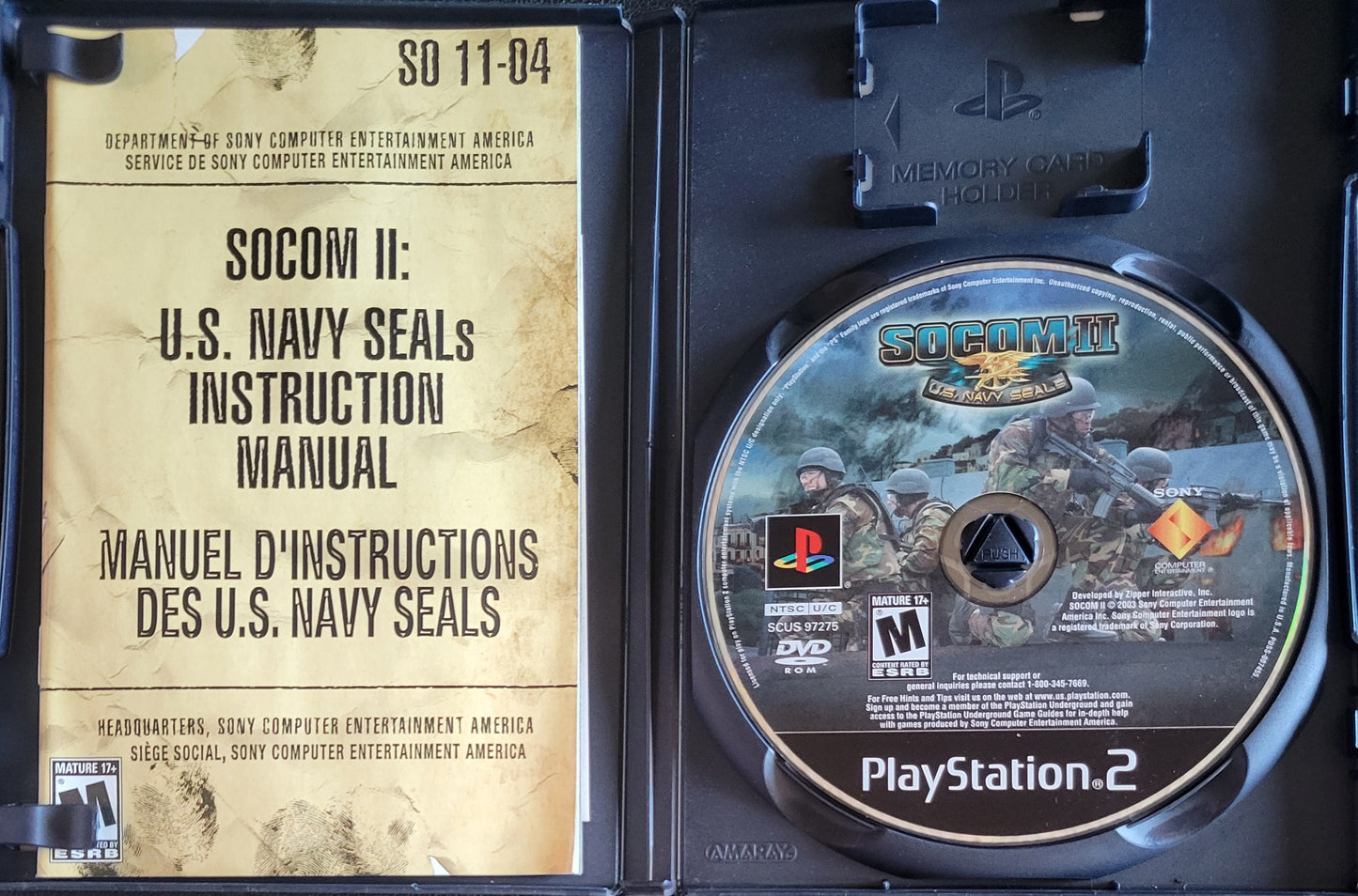 SOCOM 2 – Sony PlayStation 2 PS2 (CIB) – Tested – Re-Sealed (2003)