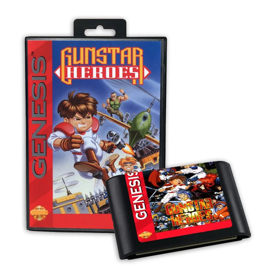 GUNSTAR HEROES - Boxed (Sega Genesis Cartridge)" | 1990 | Action Platformer