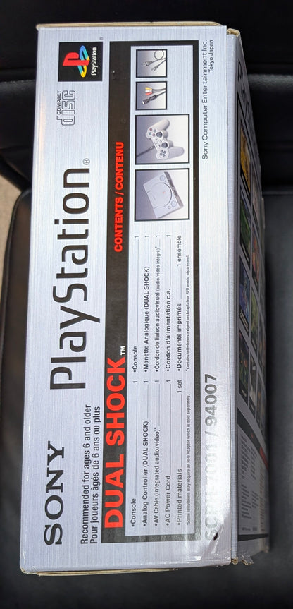 Sony PlayStation PS1 Console DualShock Edition SCPH-7001 / 94007 (1997) | Complete in Box (CIB) | Open Box - Mint Condition