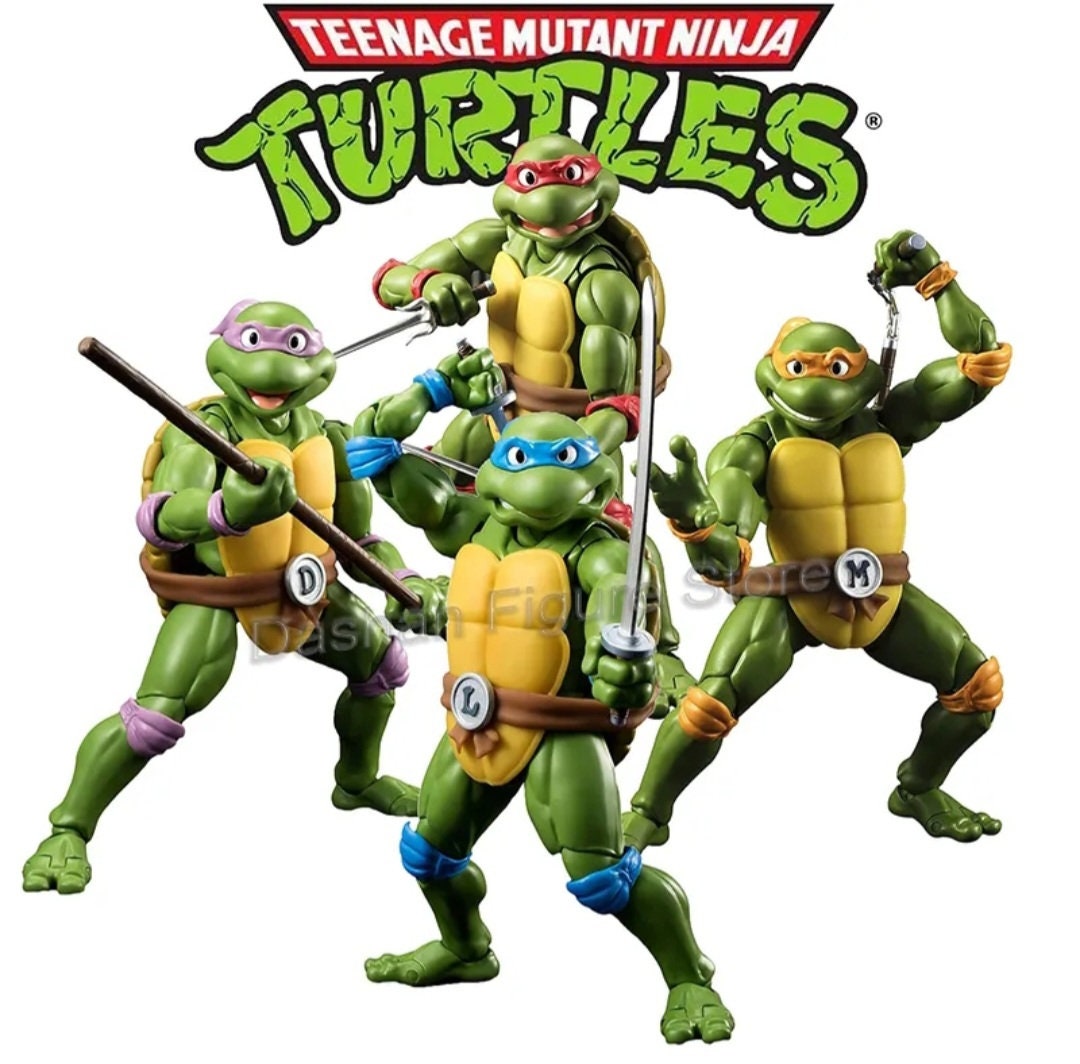 SHF Series Teenage Mutant Ninja Turtles Action Figure Based On 1990 TMNT Film Pvc Accessories Included Box Set 4 To Choose COWABUNGA Dudes!