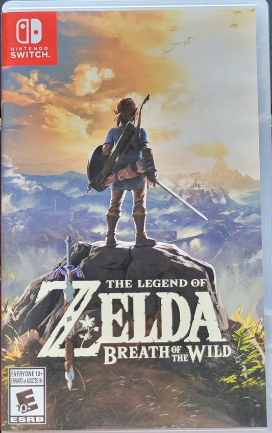 The Legend Of Zelda: Breath Of The Wild - Nintendo Switch 2017 + Protector Like New