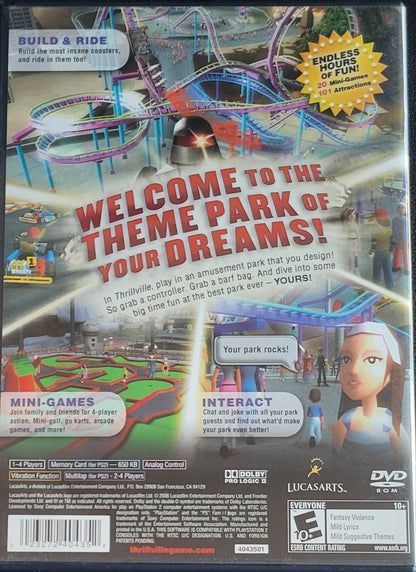 Thrillville – Sony PlayStation 2 PS2 (CIB) – Tested – Re-Sealed (2006)