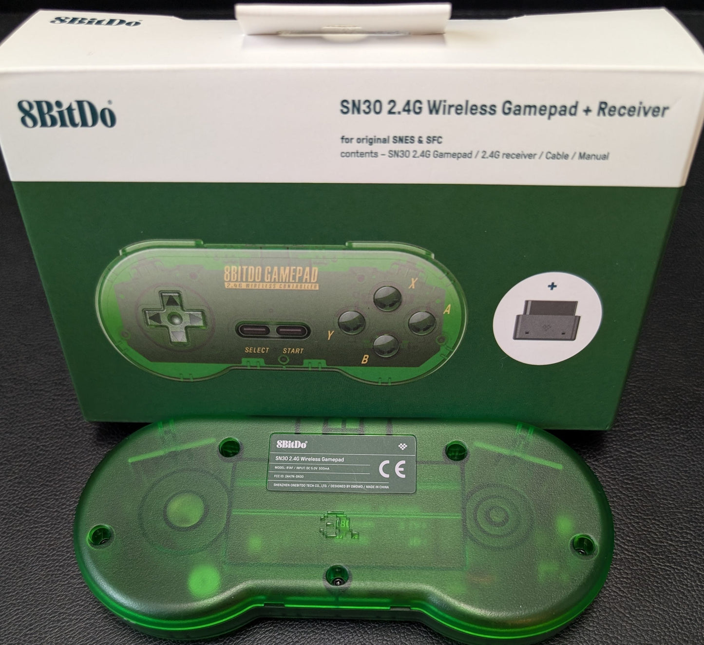 8BitDo SN30 Wireless Gamepad for Original SNES (Super Nintendo) | Multiple Colors | Wireless Controller | Includes Receiver