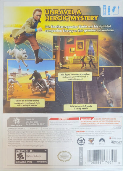 The Adventures of Tintin – Nintendo Wii CIB – RE-SEALED + Like New