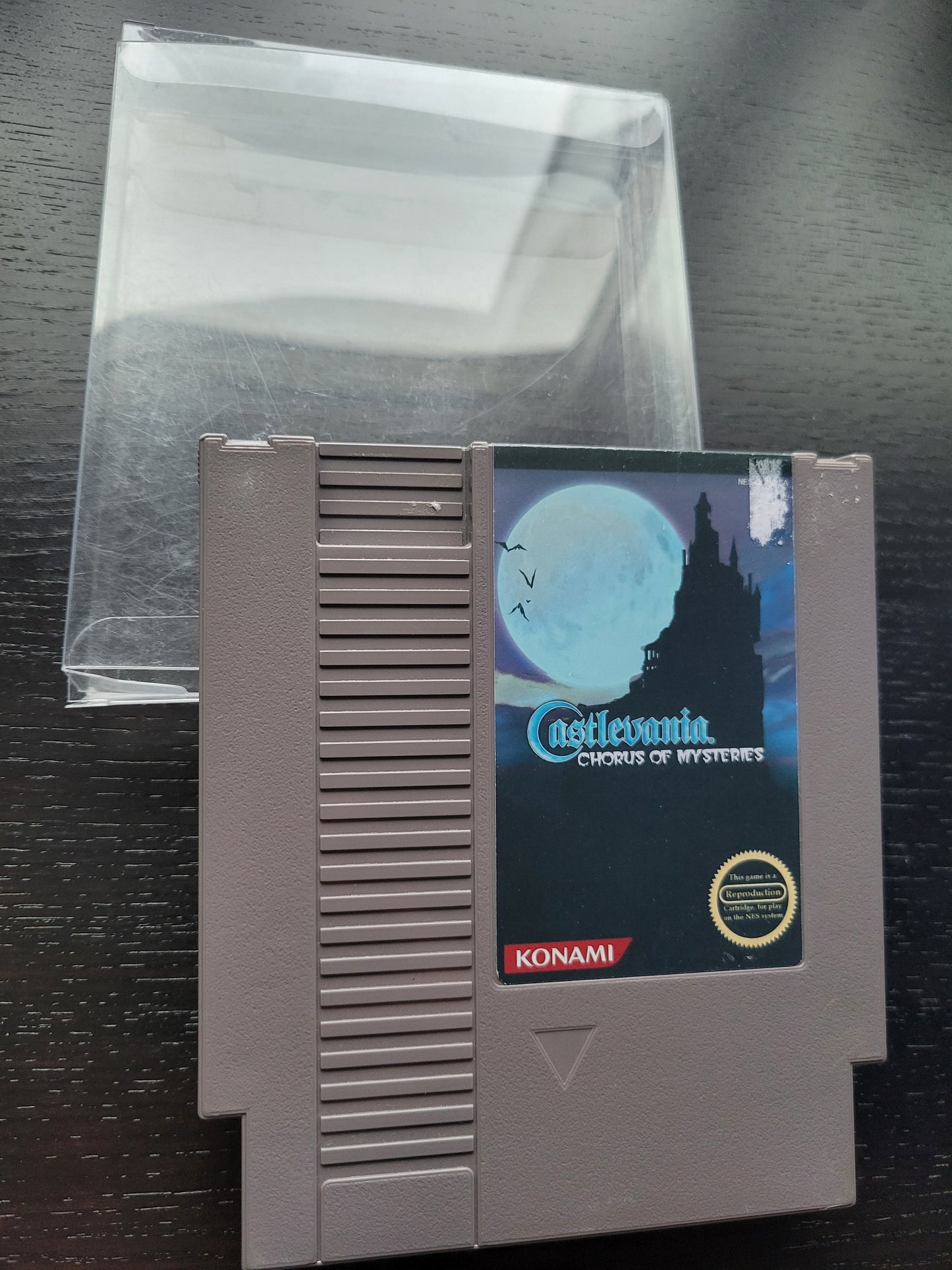 Original CASTLEVANIA: Chorus Of Mysteries 95' Licensed Repro Hard To Find Label - NES (1990 Nintendo Entertainment System) 72 Pin 8 Bit Video Game Cartridge + Protector GREAT SHAPE