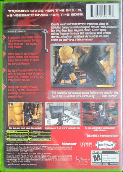 Rogue Ops - (CIB) OG Microsoft XBOX  Pre-Owned Great Shape Tested & Working CLEAN DISC
