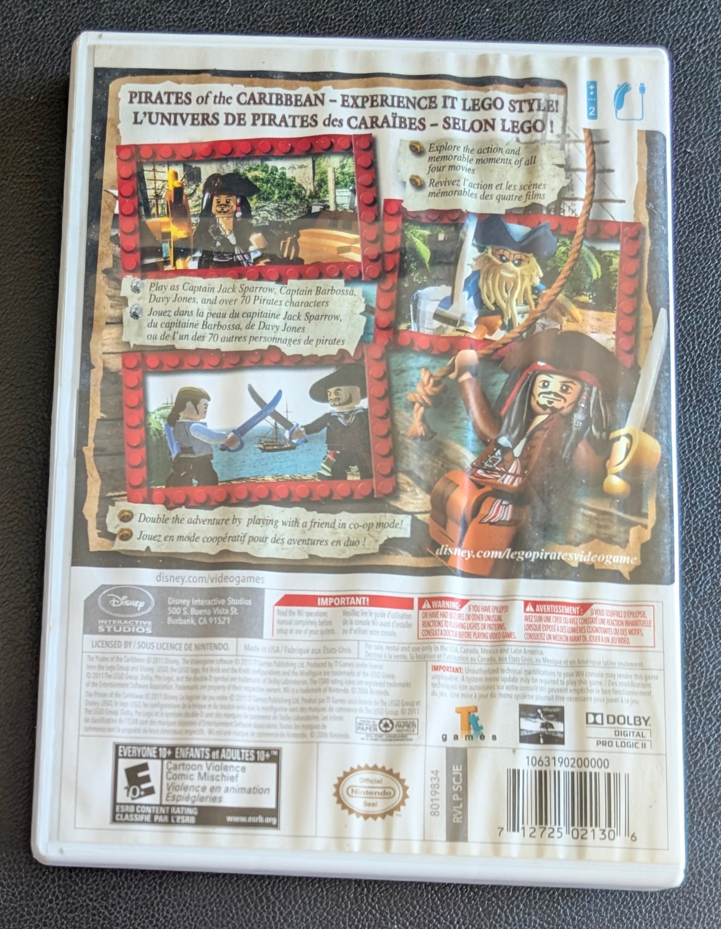 LEGO Pirates of the Caribbean: The Video Game (2011) - CIB Nintendo Wii | RE-Sealed