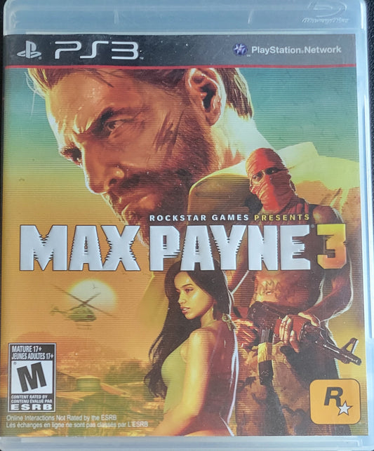 Max Payne 3 – Sony PlayStation 3 PS3 – Clean Disc