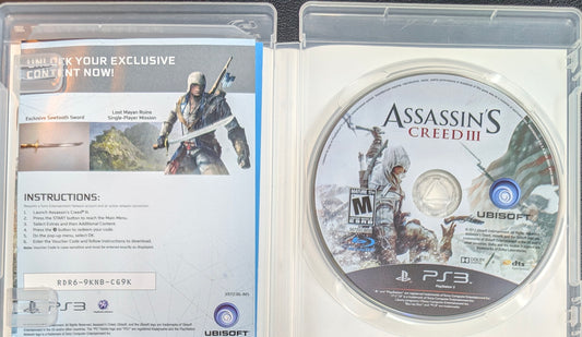 Assassin's Creed 3 – Sony PlayStation 3 Signature Edition CIB | RE-Sealed | Includes Bonus Content | Excellent Condition