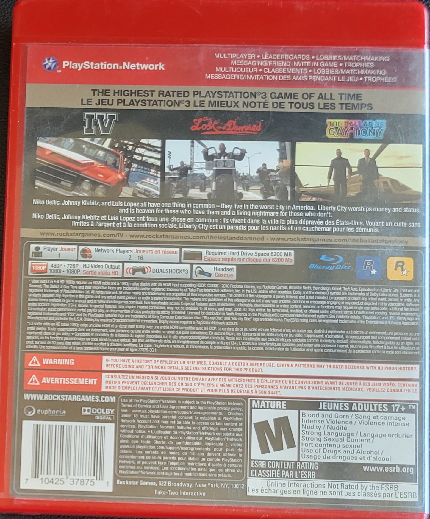 GTA Grand Theft Auto IV + Episodes From Liberty City – Greatest Hits – Sony PlayStation 3 (PS3) | Pre-Owned, RESEALED