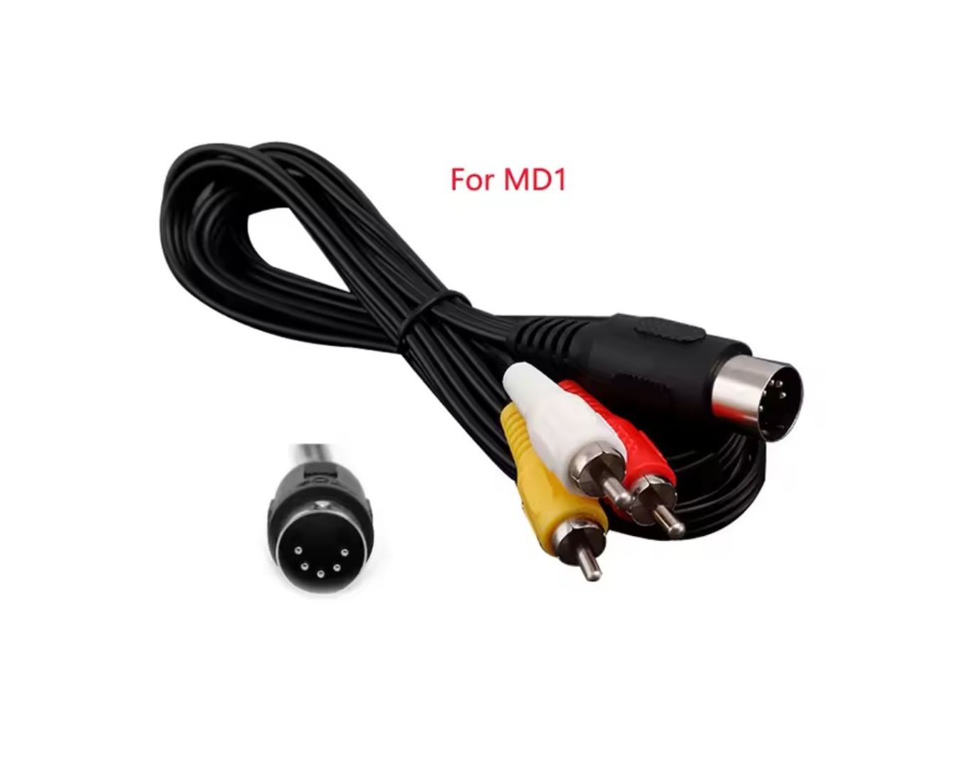 Sega Genesis Model 1 AV Cable (Aftermarket) | 3-Prong Connector | Replacement