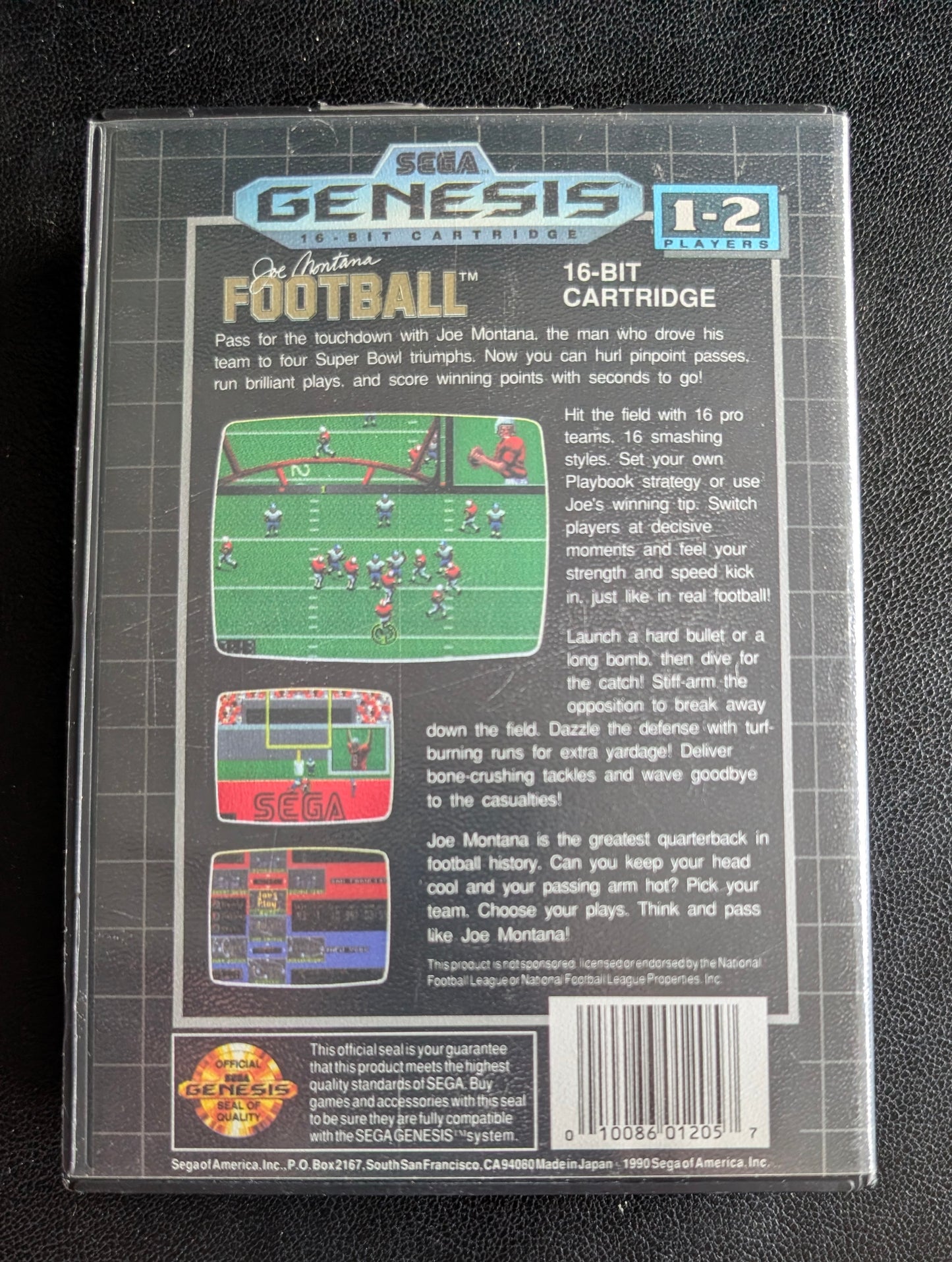 Joe Montana Football - Boxed (Sega Genesis) | 1990 | Sports / Football