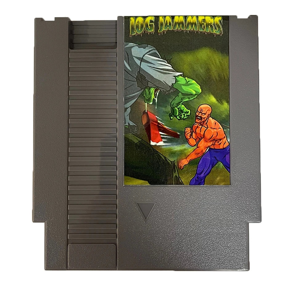 LOG JAMMERS - NES Nintendo Entertainment System 1983 72 Pin 8 Bit Video Game Cartridge