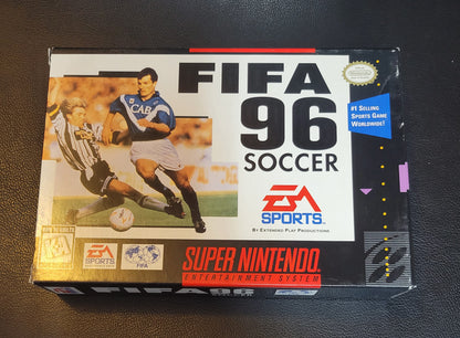 FIFA 96' SOCCER (SNES) - Super Nintendo Ent. 1996 IMMACULATE Condition - (REAL CIB)