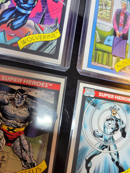 1st EDITION Marvel Cards 1990 One & Only Extremely Rare Base Set Spiderman Special Absolutely Mint Condition Worth Grading AUTHENTIC 10 Card