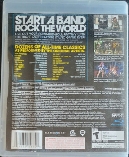Rock Band – Sony PlayStation 3 PS3 – Re-Sealed