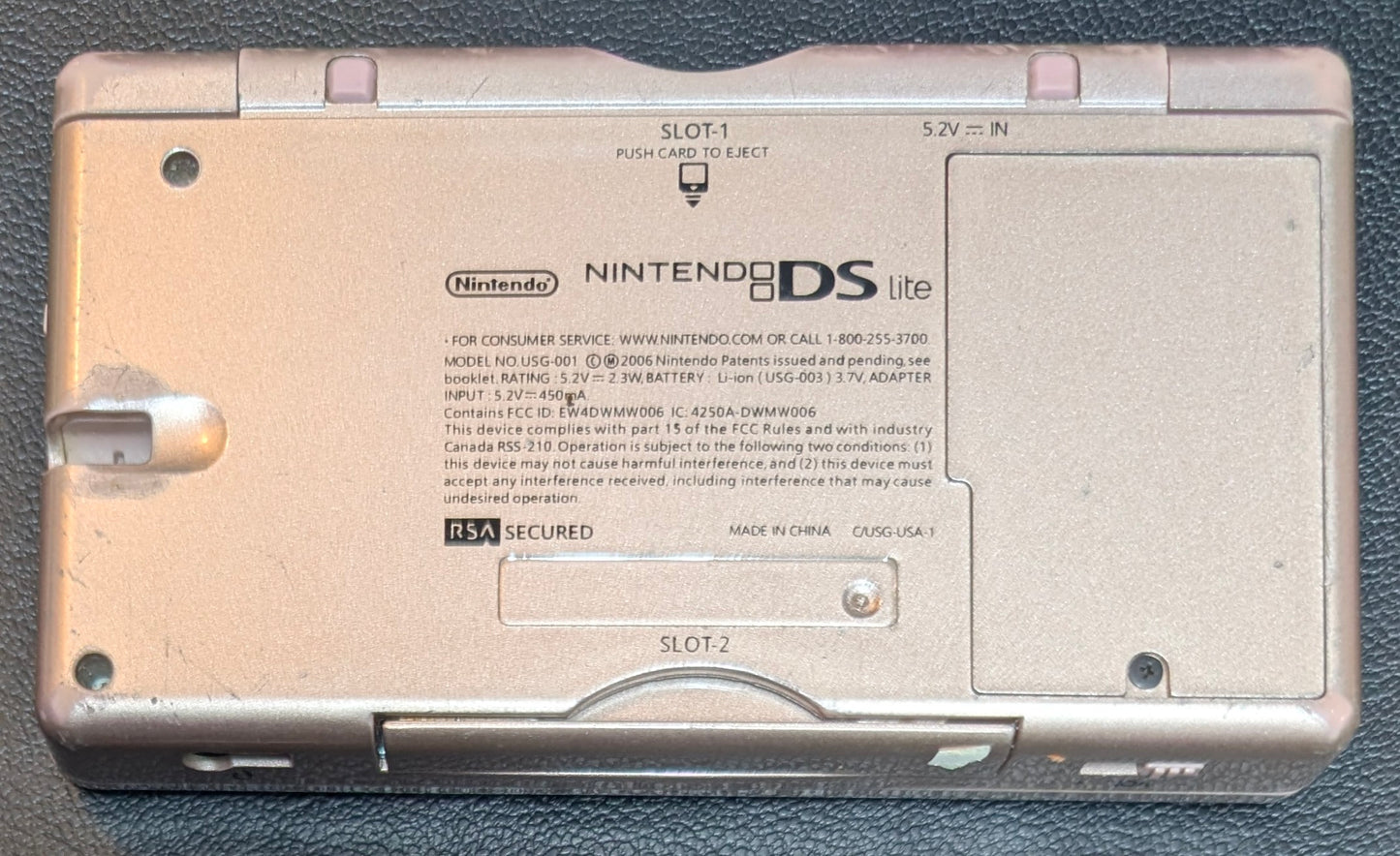 Nintendo DS Lite USG-001 Pink Nintendogs Edition – Tested | Minor Wear | Works