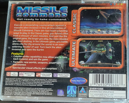 Missile Command – PS1 CIB (1995) Pre-Owned Re-Sealed Like New