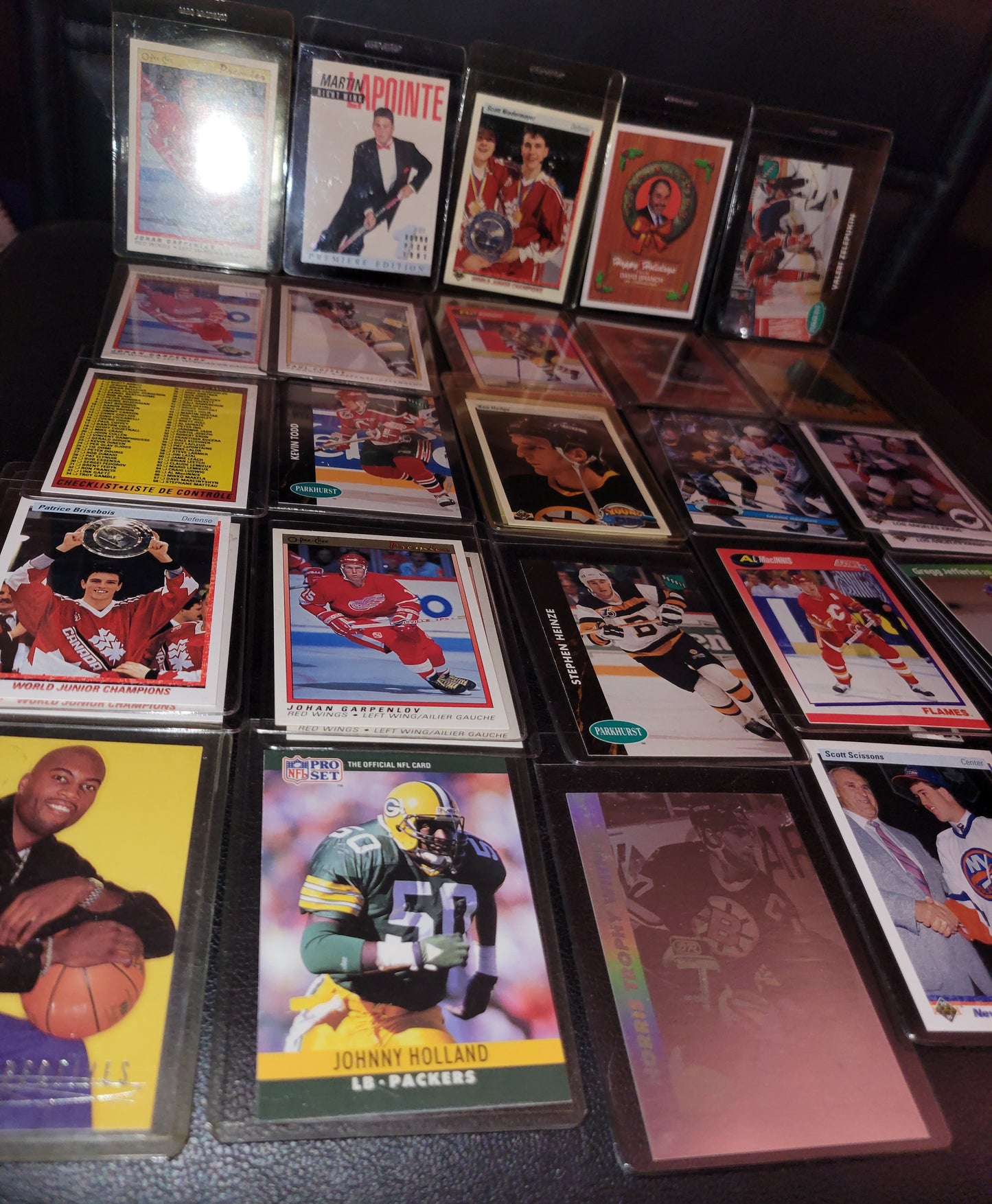 Assorted Lot 90's UD Topps O-Pee-Chee Parkhurst Premiere Pro-Set Score Collector's Sports Card Starter Kit For ALL AGES