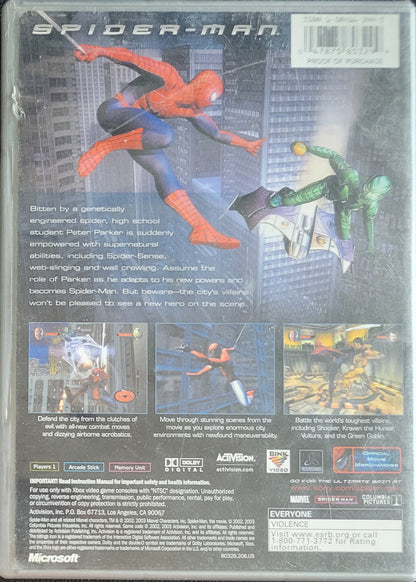 Spider-Man (CIB) OG Microsoft XBOX *Platinum Hits* Pre-Owned Great Shape Tested & Working CLEAN DISC