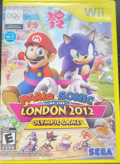 Mario & Sonic At The London 2012 Olympic Games - 2013 Nintendo - Wii - Entertainment System CIB Clean Disc Tested & Working