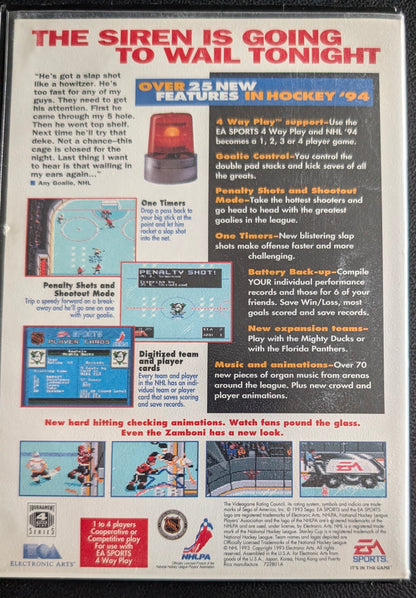 NHL '94 - Boxed CIB (Sega Genesis) | 1993 | Sports / Hockey